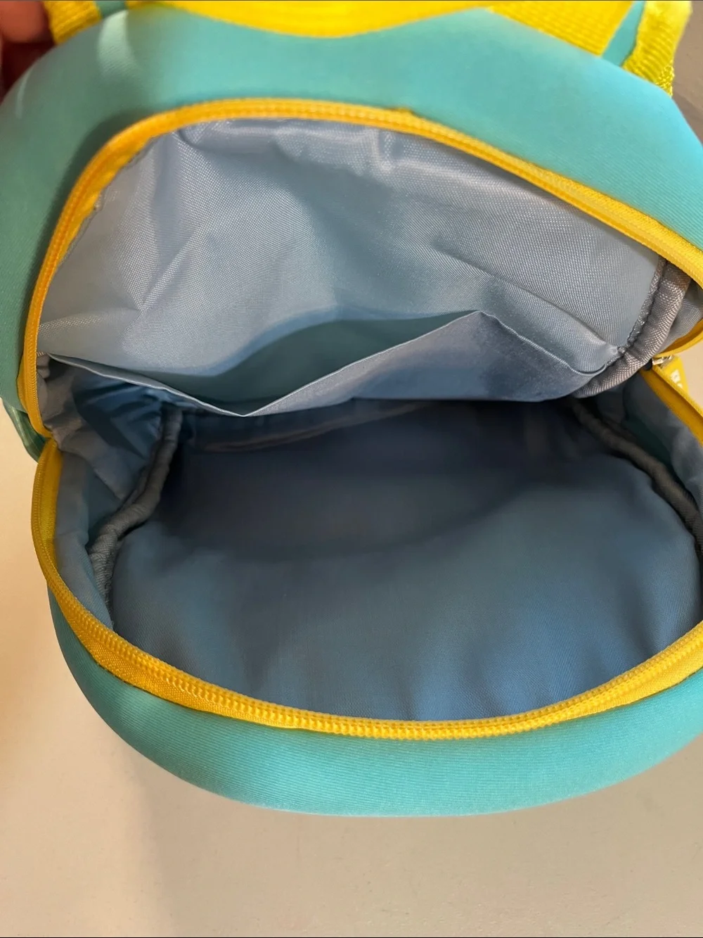 Kids Cute Monkey Backpack in Turquoise and Yellow